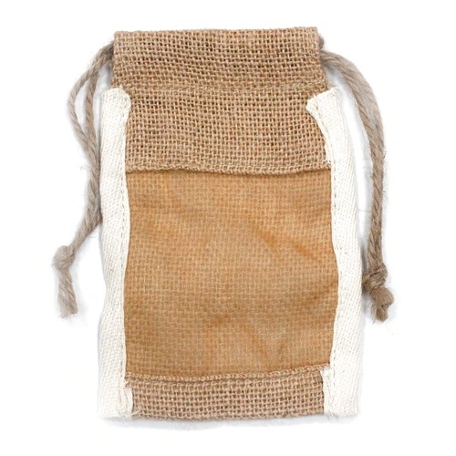 Small Washed Jute Pouch - 10x15cm ➤ топ цена ➤ sorbe.bg