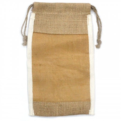 Lrg Washed Jute Pouch - 26x15cm ➤ топ цена ➤ sorbe.bg