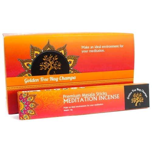 Golden Tree Nag Champa Incense - Meditation ➤ топ цена ➤ sorbe.bg