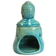 Sitting Buddha Oil Burner - Blue Sitting Buddha Oil Burner - Blue