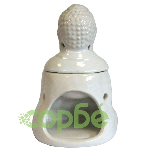 Sitting Buddha Oil Burner - White ➤ топ цена ➤ sorbe.bg