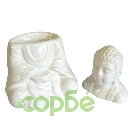 Sitting Buddha Oil Burner - White ➤ топ цена ➤ sorbe.bg