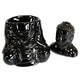 Sitting Buddha Oil Burner - Black Sitting Buddha Oil Burner - Black