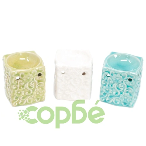 Classic Small Square Floral Oil Burners (aast) ➤ топ цена ➤ sorbe.bg