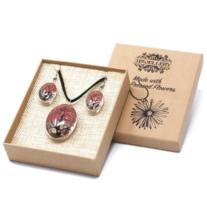 Pressed Flowers - Tree of Life set - Coral