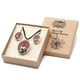 Pressed Flowers - Tree of Life set - Coral