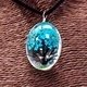Pressed Flowers - Tree of Life set - Teal