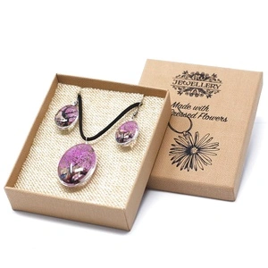 Pressed Flowers - Tree of Life set - Bright Pink