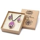 Pressed Flowers - Tree of Life set - Bright Pink