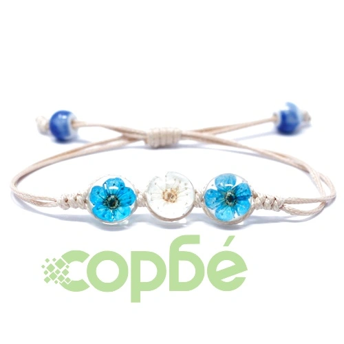 Pressed Flowers - Tri-Flower Braclet ➤ топ цена ➤ sorbe.bg