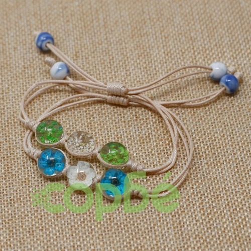 Pressed Flowers - Tri-Flower Braclet ➤ топ цена ➤ sorbe.bg