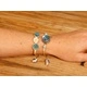 Pressed Flowers - Pretty Flower and Leaf Braclet