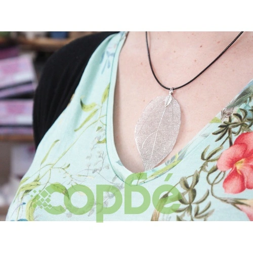 Necklace - Bravery Leaf - Silver ➤ топ цена ➤ sorbe.bg