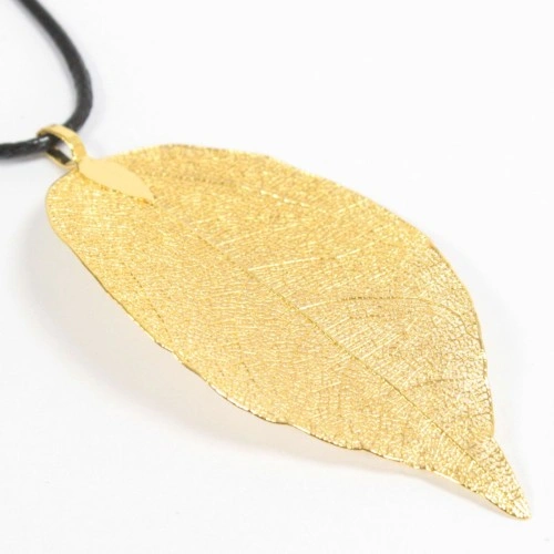 Necklace - Bravery Leaf - Gold ➤ топ цена ➤ sorbe.bg