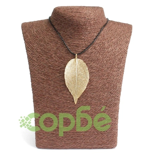 Necklace - Bravery Leaf - Gold ➤ топ цена ➤ sorbe.bg