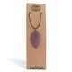 Necklace - Bravery Leaf - Lavender