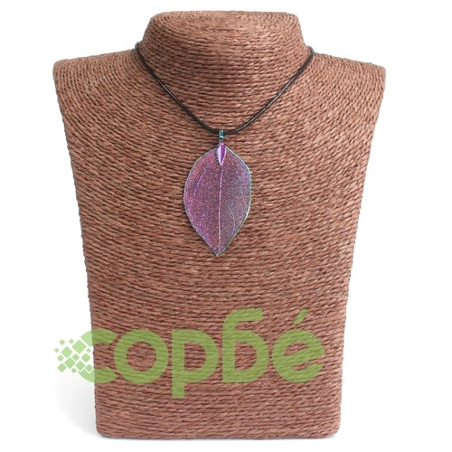 Necklace - Bravery Leaf - Lavender ➤ топ цена ➤ sorbe.bg