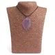 Necklace - Bravery Leaf - Lavender