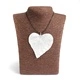 Necklace - Heart Leaf - Silver