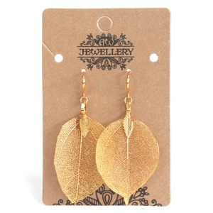 Earrings - Bravery Leaf - Gold