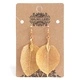 Earrings - Bravery Leaf - Gold Earrings - Bravery Leaf - Gold