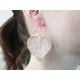 Earrings - Heart Leaf - Silver