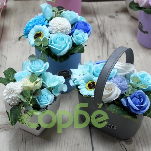 Bouquet Petite Flower Pot - Soothing Blues ➤ топ цена ➤ sorbe.bg