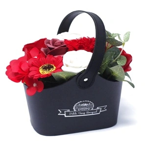 Bouquet Petite Basket - Rich Reds