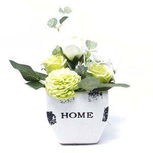 Bouquet Petite Flower Pot  - Pastal Green