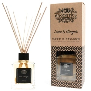 200ml Lime and Ginger Essential Oil Reed Diffuser