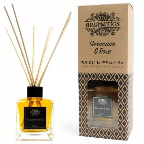 200ml Geranium and Rose Essential Oil Reed Diffuser ➤ топ цена ➤ sorbe.bg