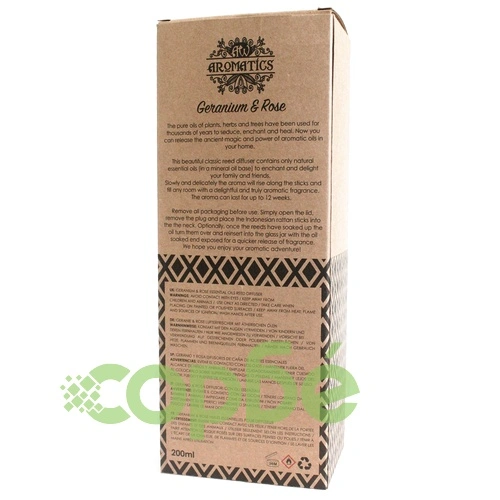 200ml Geranium and Rose Essential Oil Reed Diffuser ➤ топ цена ➤ sorbe.bg