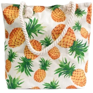 Rope Handle Bag - Pineapples