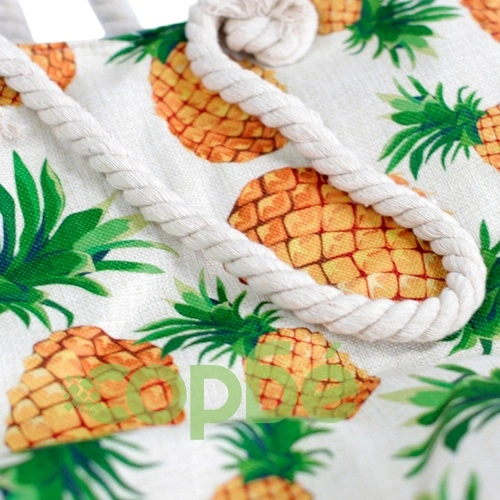 Rope Handle Bag - Pineapples ➤ топ цена ➤ sorbe.bg