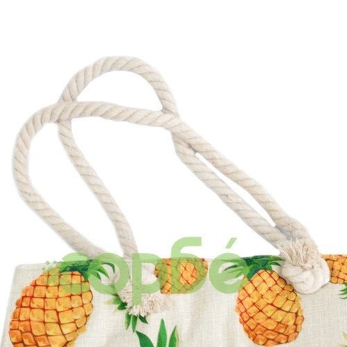 Rope Handle Bag - Pineapples ➤ топ цена ➤ sorbe.bg