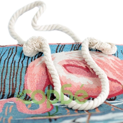 Rope Handle Bag - Pink Flamingo ➤ топ цена ➤ sorbe.bg