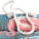 Rope Handle Bag - Pink Flamingo