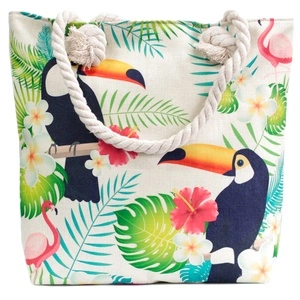 Rope Handle Bag - Tropical Toucan