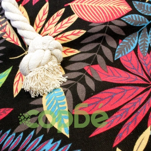 Rope Handle Bag - Red And Blue Flowers ➤ топ цена ➤ sorbe.bg