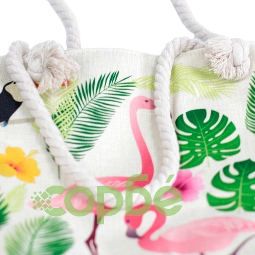 Rope Handle Bag - Flamingo and More ➤ топ цена ➤ sorbe.bg