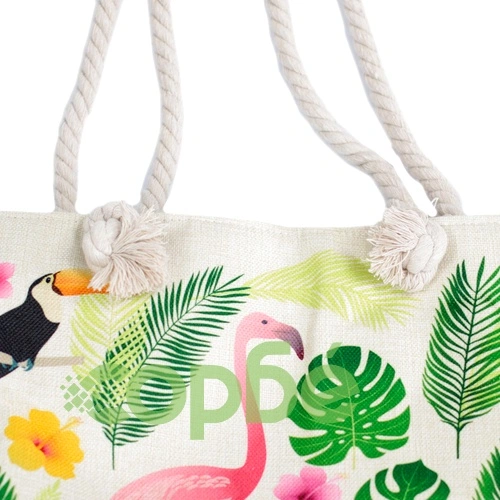 Rope Handle Bag - Flamingo and More ➤ топ цена ➤ sorbe.bg