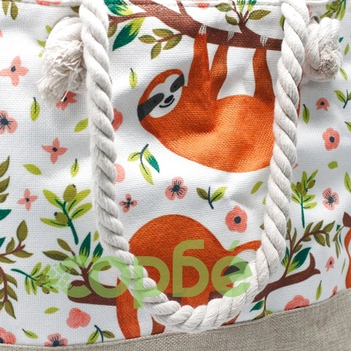 Rope Handle Bag - Sloths ➤ топ цена ➤ sorbe.bg