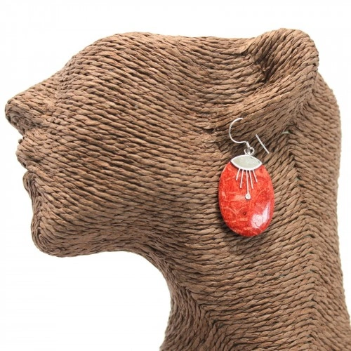 Coral Style 925 Silver Earring - Oval Décor на топ цена от sorbe.bg Coral Style 925 Silver Earring - Oval Décor ➤ топ цена ➤ sorbe.bg