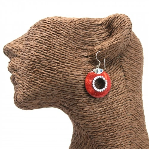 Coral Style 925 Silver Earring - Do-nuts ➤ топ цена ➤ sorbe.bg