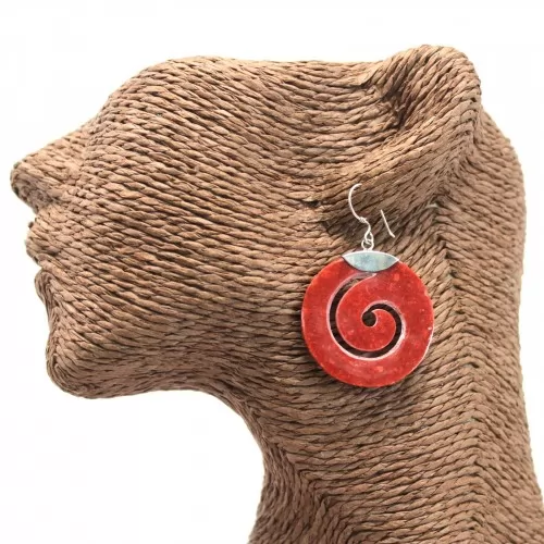 Coral Style 925 Silver Earring - Scroll Design ➤ топ цена ➤ sorbe.bg