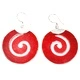 Coral Style 925 Silver Earring - Scroll Design