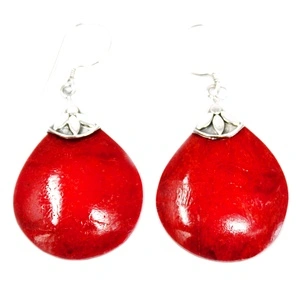 Coral Style 925 Silver Earring - Ball Drops
