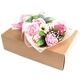 Boxed Hand Soap Flower Bouquet - Pink