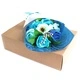 Boxed Hand Soap Flower Bouquet - Blue