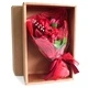 Boxed Hand Soap Flower Bouquet - Red